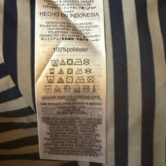 NWOT Nike Washington Nationals Men’s Navy/Gray Home Plate Striped Polo. Size XL - Picture 5 of 5